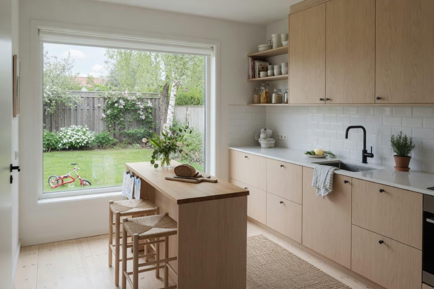 Galley kitchen, Scandi