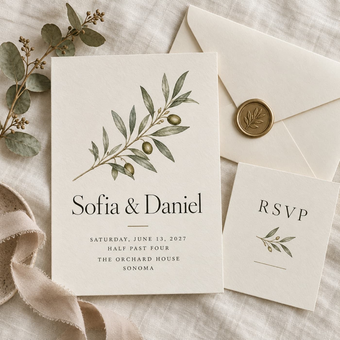 Garden wedding, full suite